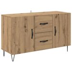 vidaXL Buffet Chêne artisanal 100 x 36 x 60 cm Bois d'ingénierie