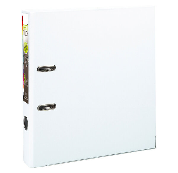 Classeur à Levier Prem'Touch Polypro Int / Ext Dos 50 mm Renforcé BLANC EXACOMPTA