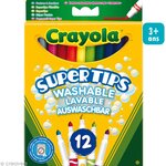 Crayola - 12 Feutres a dessiner - boîte française - Dessin