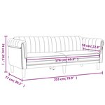 vidaXL Ensemble de canapés 3 Pièces gris clair velours