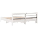 vidaXL Cadre de lit sans matelas blanc 180x200 cm bois massif de pin