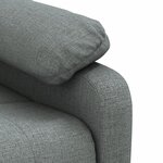 vidaXL Fauteuil Gris foncé Tissu