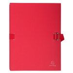 Chemise Dos Extensible Avec Rabat Papier - 24x32cm - Rouge - X 10 - Exacompta