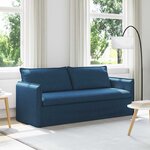 vidaXL Canapé Bleu 196 x 82 x 85 cm tissu