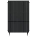 vidaXL Cabinet de chevet Noir 43 x 41 x 68 cm Bois d'ingénierie