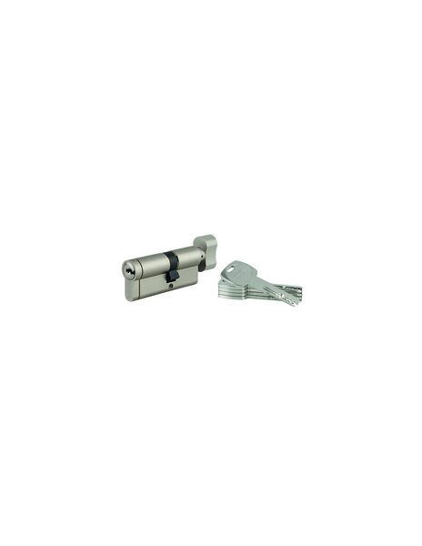 THIRARD - Cylindre à bouton Transit 1 UNIKEY (achetez-en plusieurs  ouvrez avec la même clé)  30Bx40mm  5 clés  nickelé