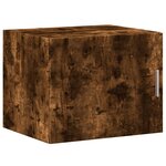 vidaXL Armoire murale chêne fumé 50x42 5x40 cm bois d'ingénierie