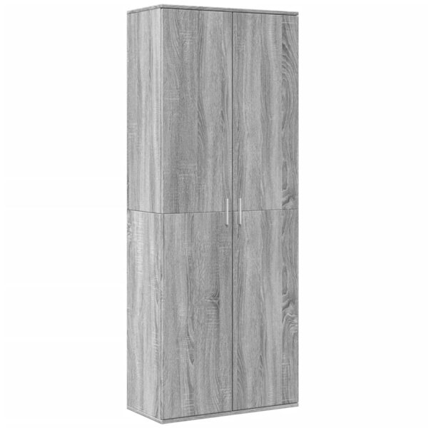 vidaXL Buffet haut sonoma gris 70x35x180 cm bois d'ingénierie