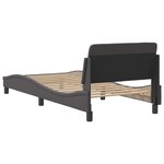 vidaXL Cadre de lit sans matelas gris 80x200 cm similicuir