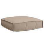 vidaXL Coussin pour assise de palette Taupe 60 x 60 x 12 cm