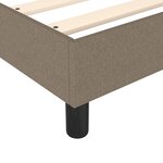 vidaXL Sommier à lattes de lit avec matelas Taupe 80x200 cm Tissu