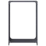 vidaXL Portant de bois chauffage anthracite 60x28x90 cm