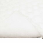 vidaXL Couverture en Fourrure de Lapin Synthétique Olite 4 Pièces Blanc
