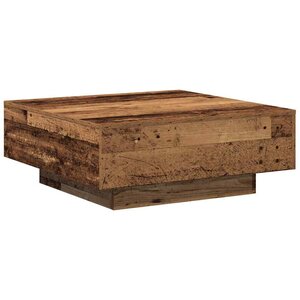 vidaXL Table basse Bois Ancien 80 x 80 x 31 cm