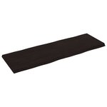 vidaXL Dessus de table bois massif traité bordure assortie