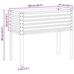 vidaXL Jardinière 100x41x90 cm acier résistant aux intempéries