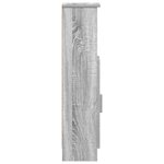 vidaXL Meuble de salle de bain avec porte-rouleau sonoma gris