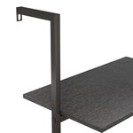 vidaXL Étagère inclinée à 5 niveaux Noir 64x35x185 cm
