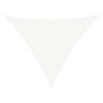 vidaXL Voile d'ombrage 160 g/m² Blanc 5x5x6 m PEHD