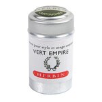 Boîte de 6 cartouches d'encre standard Vert empire HERBIN