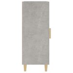 vidaXL Buffet Gris béton 34 5x34x90 cm Bois d'ingénierie