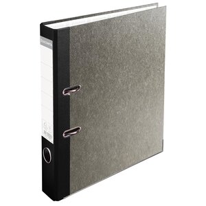 Classeur À Levier Papier Marbre Gris Dos De 50mm Prem'touch - Dos Couleur - A4. - Gris-dos Noir - Exacompta