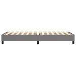 vidaXL Cadre de lit à ressorts gris foncé 100x200 cm tissu