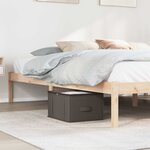 vidaXL Boîte de rangement avec fenêtre transparente 6 Pièces Gris