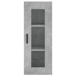 vidaXL Armoire murale gris béton 34 5x34x90 cm