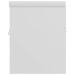 vidaXL Armoire d'évier avec lavabo intégré Blanc Aggloméré