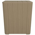 vidaXL Table de jardin avec couvercle amovible marron polypropylène