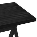 vidaXL Table de salle à manger / Table de repas NOAIN 160 cm Noir