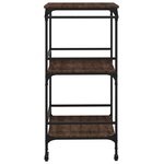 vidaXL Chariot de cuisine chêne marron 60 5x50x105cm bois d'ingénierie