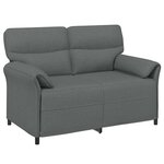 vidaXL Canapé 100  polyester  cadre en métal  MDF  Contreplaqué