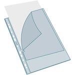 Sachet De 25 Pochettes Perforées Stop Doc Ouverture En Coin - Polypropylène Lisse 6/100e - A4 - Cristal - X 4 - Exacompta
