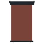 vidaXL Auvent latéral de balcon 105x250 cm Marron