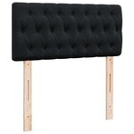 vidaXL Lit ottoman avec matelas et LED noir 80x200cm velours