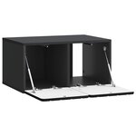 vidaXL Meuble TV mural 59 5 x 41 x 30 cm Noir Bois d'ingénierie