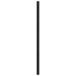 vidaXL Tête de lit métal noir 135 cm