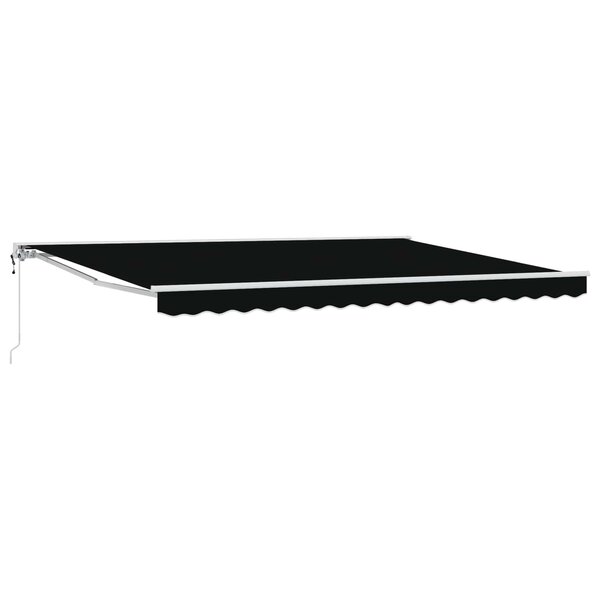 vidaXL Auvent rétractable électrique Noir 4 × 3 m