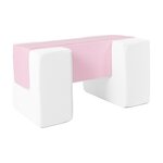 Blocs en mousse blanc rose pastel