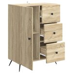 vidaXL Buffet Chêne Sonoma 66 x 34 5 x 90 cm Bois d'ingénierie