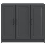 vidaXL Buffet Noir 89 x 34 5 x 77 cm Bois d'ingénierie