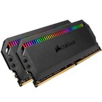 CORSAIR Mémoire PC DOMINATOR PLATINUM RGB 16GB (2 x 8GB) DDR4 DRAM 3200MHz C16 Memory Kit (CMT16GX4M2C3200C16)