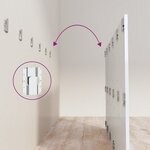 vidaXL Tête de lit Blanc brillant 200x1 5x80 cm Bois d'ingénierie