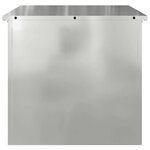 vidaXL Boîte de Rangement Extérieure Argent 55 x 50.5 x 50 cm