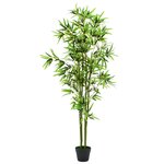 vidaXL Plante artificielle avec pot Bambou 175 cm Vert