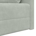 vidaXL Canapé-lit Gris clair 213 x 76 x 77 cm Velours