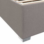 vidaXL Cadre de lit Taupe 120 x 190 cm tissu