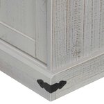 VidaXL Meuble TV HALDEN 2 portes coulissantes blanc 150x40x60 cm